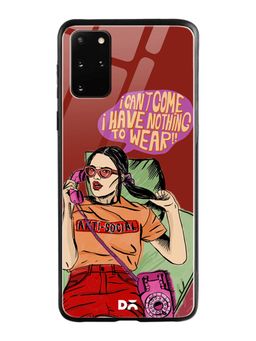 DailyObjects - Anti Social Babe Glass Case Cover For Samsung Galaxy S20 Plus 6.7"