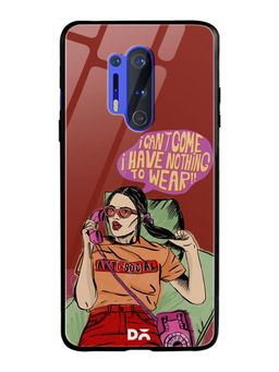 DailyObjects - Anti Social Babe Glass Case Cover For OnePlus 8 Pro 6.78"
