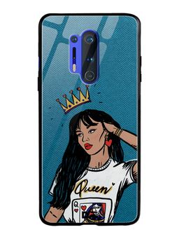DailyObjects - Queen Babe Glass Case Cover For OnePlus 8 Pro 6.78"
