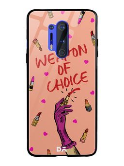 DailyObjects - Weapon of Choice Glass Case Cover For OnePlus 8 Pro 6.78"
