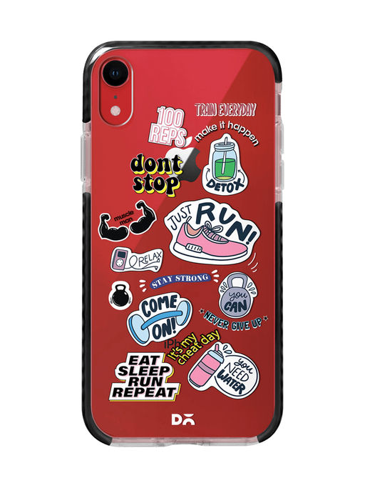 Buy DailyObjects Fitspiration Stride Clear Case Cover For iPhone