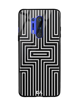 DailyObjects - Maze White Glass Case Cover For OnePlus 8 Pro 6.78"