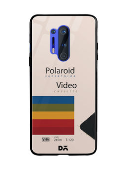 DailyObjects - Polaroid VHS Glass Case Cover For OnePlus 8 Pro 6.78"