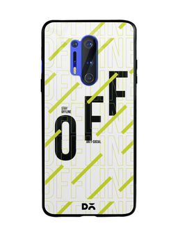 DailyObjects - Stay Offline Glass Case Cover For OnePlus 8 Pro 6.78"