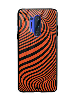 DailyObjects - Tangerine Waves Glass Case Cover For OnePlus 8 Pro 6.78"
