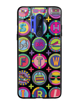 DailyObjects - Millennial Lingo Glass Case Cover For OnePlus 8 Pro 6.78"