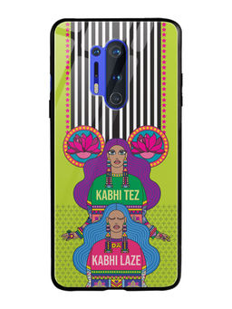 DailyObjects - Tezy Lazy Glass Case Cover For OnePlus 8 Pro 6.78"