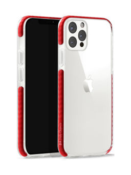 DailyObjects - Stride Red Clear Case Cover For iPhone 12 Pro Max 6.7"