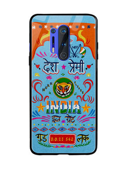 DailyObjects - Desh Premi Truckback Glass Case Cover For OnePlus 8 Pro 6.78"