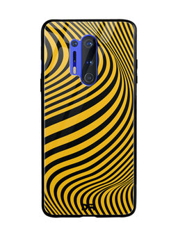 DailyObjects - Ochre Waves Glass Case Cover For OnePlus 8 Pro 6.78"