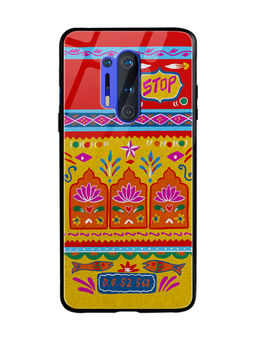 DailyObjects - Rangeen Artist Truckback Glass Case Cover For OnePlus 8 Pro 6.78"