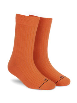 Dynamocks - Solid Crew - Orange - Men and Women Crew Length Socks