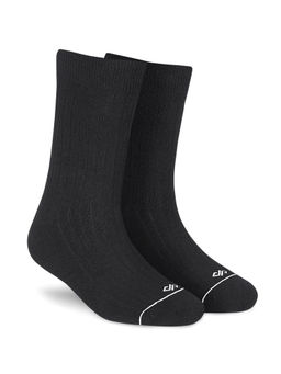 Dynamocks - Solid Crew - Black - Men and Women Crew Length Socks