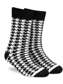 Dynamocks - Houndstooth - Men and Women Crew Length Socks