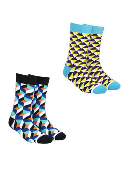 Dynamocks - Men and Women Crew Length Socks (Pack of 2)