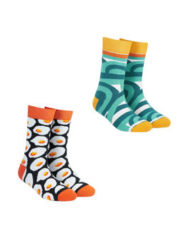 Dynamocks - Men and Women Crew Length Socks (Pack of 2)