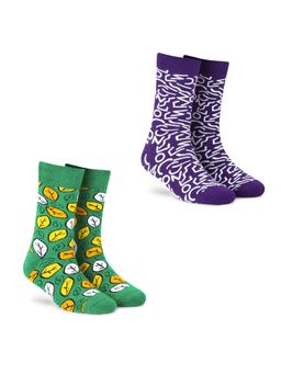 Dynamocks - Men and Women Crew Length Socks (Pack of 2)