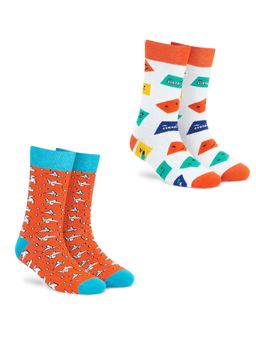 Dynamocks - Men and Women Crew Length Socks (Pack of 2)