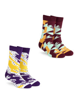 Dynamocks - Men and Women Crew Length Socks (Pack of 2)