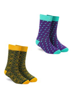 Dynamocks - Men and Women Crew Length Socks (Pack of 2)