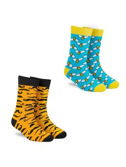 Dynamocks - Men and Women Crew Length Socks (Pack of 2)