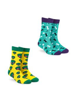 Dynamocks - Men and Women Crew Length Socks (Pack of 2)