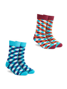Dynamocks - Men and Women Crew Length Socks (Pack of 2)