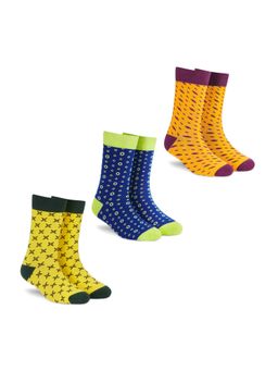 Dynamocks - Men and Women Crew Length Socks (Pack of 3)