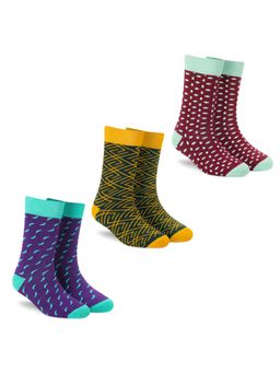 Dynamocks - Men and Women Crew Length Socks (Pack of 3)