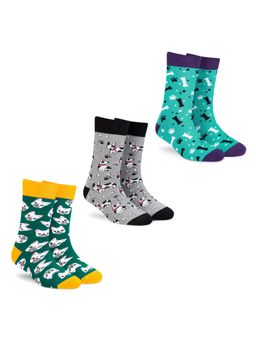 Dynamocks - Men and Women Crew Length Socks (Pack of 3)