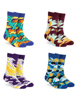 Dynamocks - Men and Women Crew Length Socks (Pack of 4)