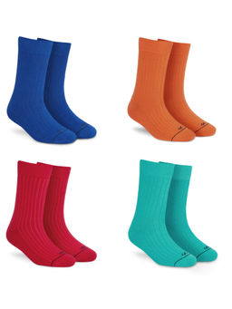 Dynamocks - Men and Women Crew Length Socks (Pack of 4)