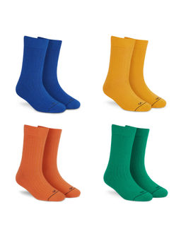 Dynamocks - Men and Women Crew Length Socks (Pack of 4)