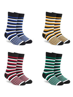 Dynamocks - Men and Women Crew Length Socks (Pack of 4)