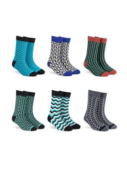 Dynamocks - Men and Women Crew Length Socks (Pack of 6)