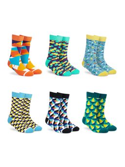 Dynamocks - Men and Women Crew Length Socks (Pack of 6)