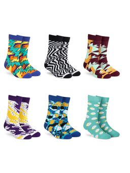 Dynamocks - Men and Women Crew Length Socks (Pack of 6)