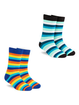 Dynamocks - Men & Women Crew Length Socks Free Size (Pack of 2)