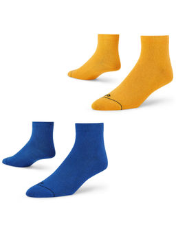Dynamocks - Solid Men Ankle Length Socks Free Size (Pack of 2)