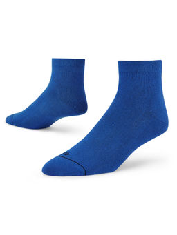 Dynamocks - Solid Blue Women Ankle Length Socks