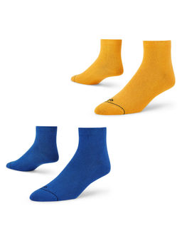 Dynamocks - Solid Women Ankle Length Socks Multi-color (Pack of 2)