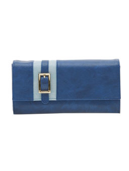 ESBEDA - Blue Solid Pu Synthetic Material Wallet