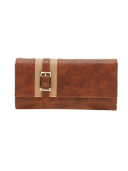 ESBEDA - Brown Solid Pu Synthetic Material Wallet