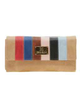 ESBEDA - Beige Solid Pu Synthetic Material Wallet