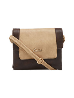 ESBEDA - Brown Solid Pu Synthetic Material Sling Bag