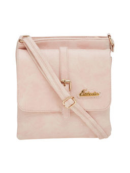 ESBEDA - Pink Solid Pu Synthetic Material Sling Bag