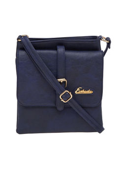ESBEDA - Blue Solid Pu Synthetic Material Sling Bag