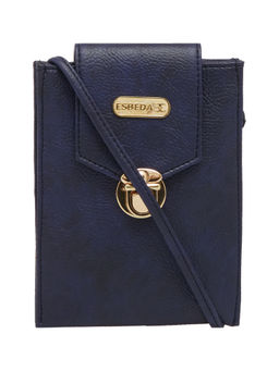 ESBEDA - D-Blue Solid Pu Synthetic Material Walkers Sling Bag