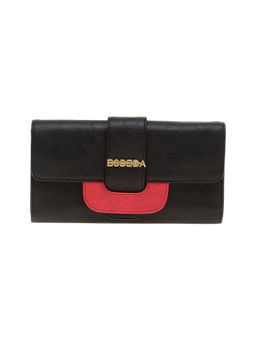 ESBEDA - Black Solid Pu Synthetic Material Wallet