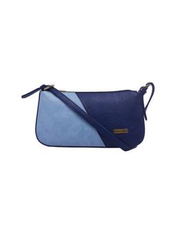 ESBEDA - L-Blue-D-Blue Color Solid Pu Synthetic Material Sling Bag